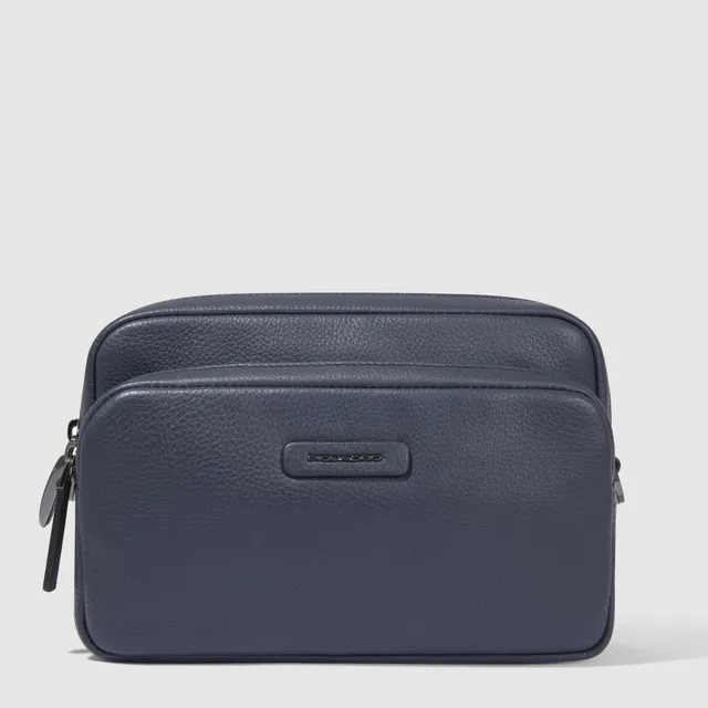 Piquadro Urban Umhängetasche Leder blau Crossbody