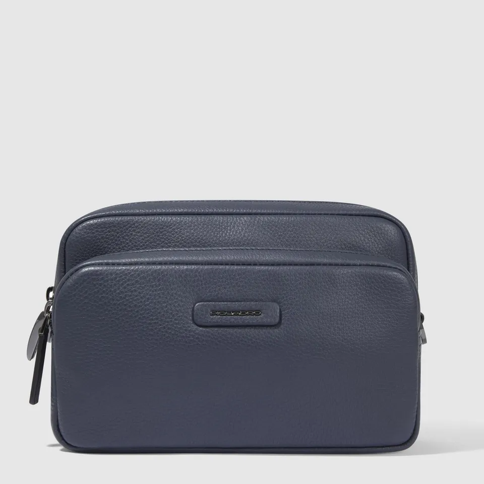 Piquadro Urban Umhängetasche Leder blau Crossbody