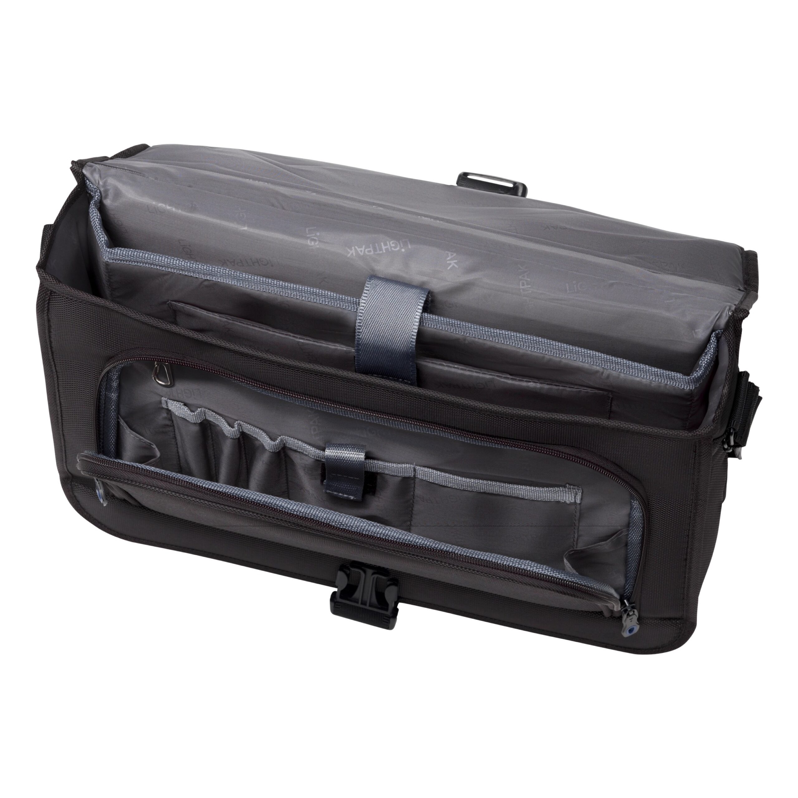 Lightpak Solar Messengerbag Umhängetasche schwarz 15 Zoll