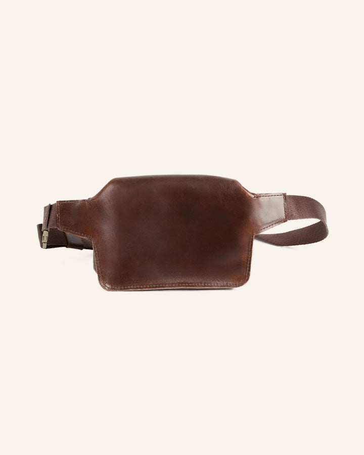 Buckle & Seam Dash Bauchtasche Leder Braun 21cm YKK Crossbody