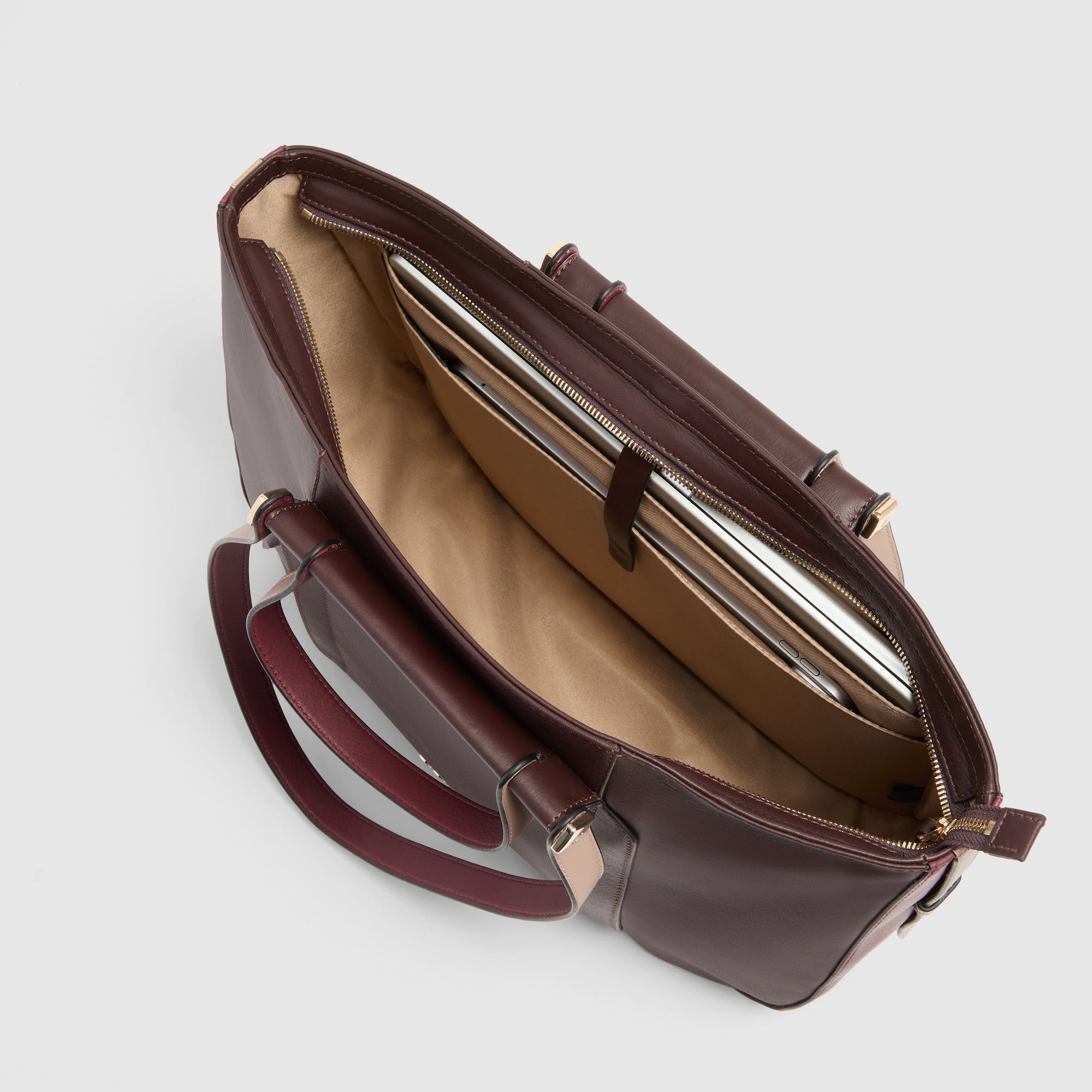 Piquadro Patricia Shopping Laptoptasche 14 Zoll BORO Leder