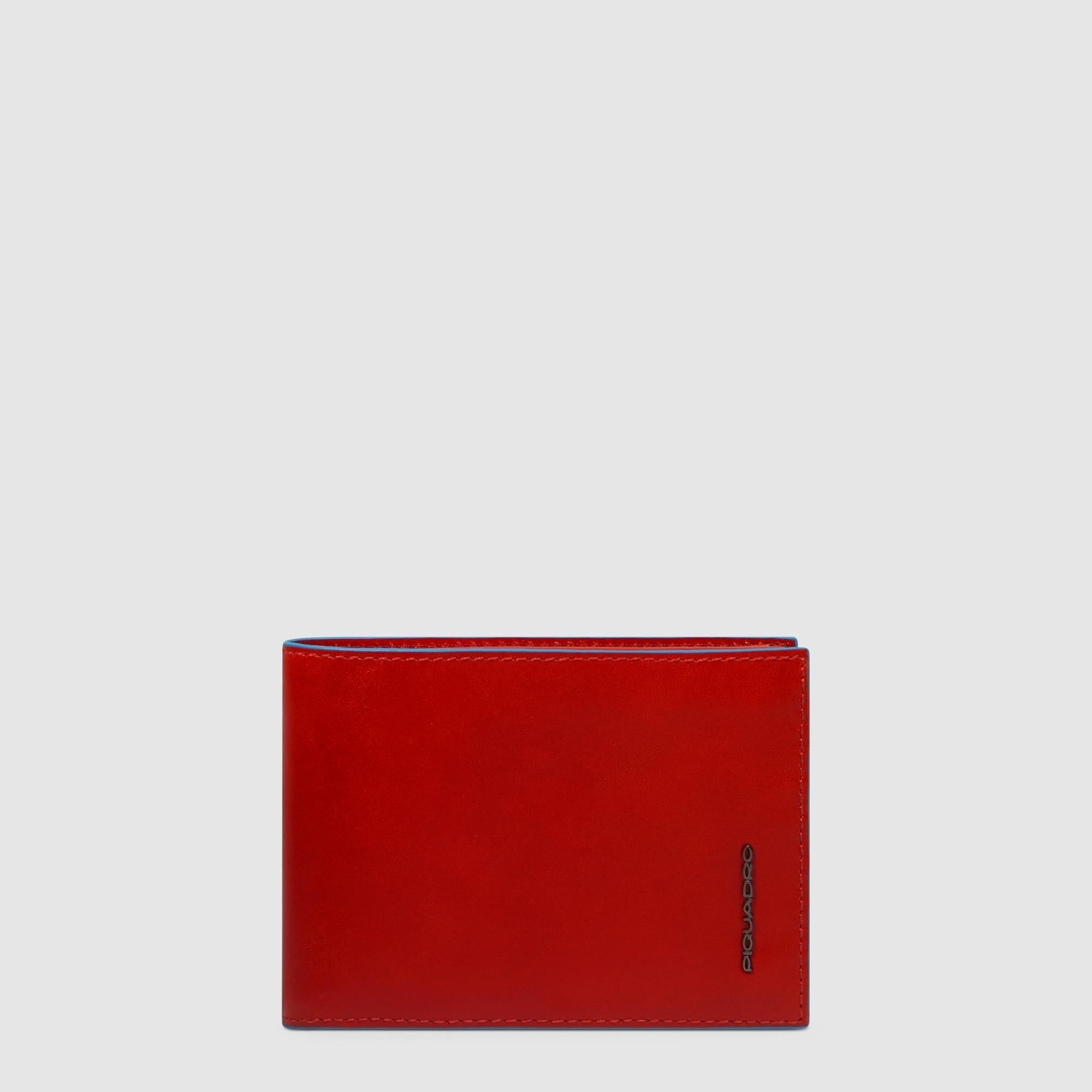 Piquadro Blue Square Geldbörse Herren Münzfach RFID Schwarz