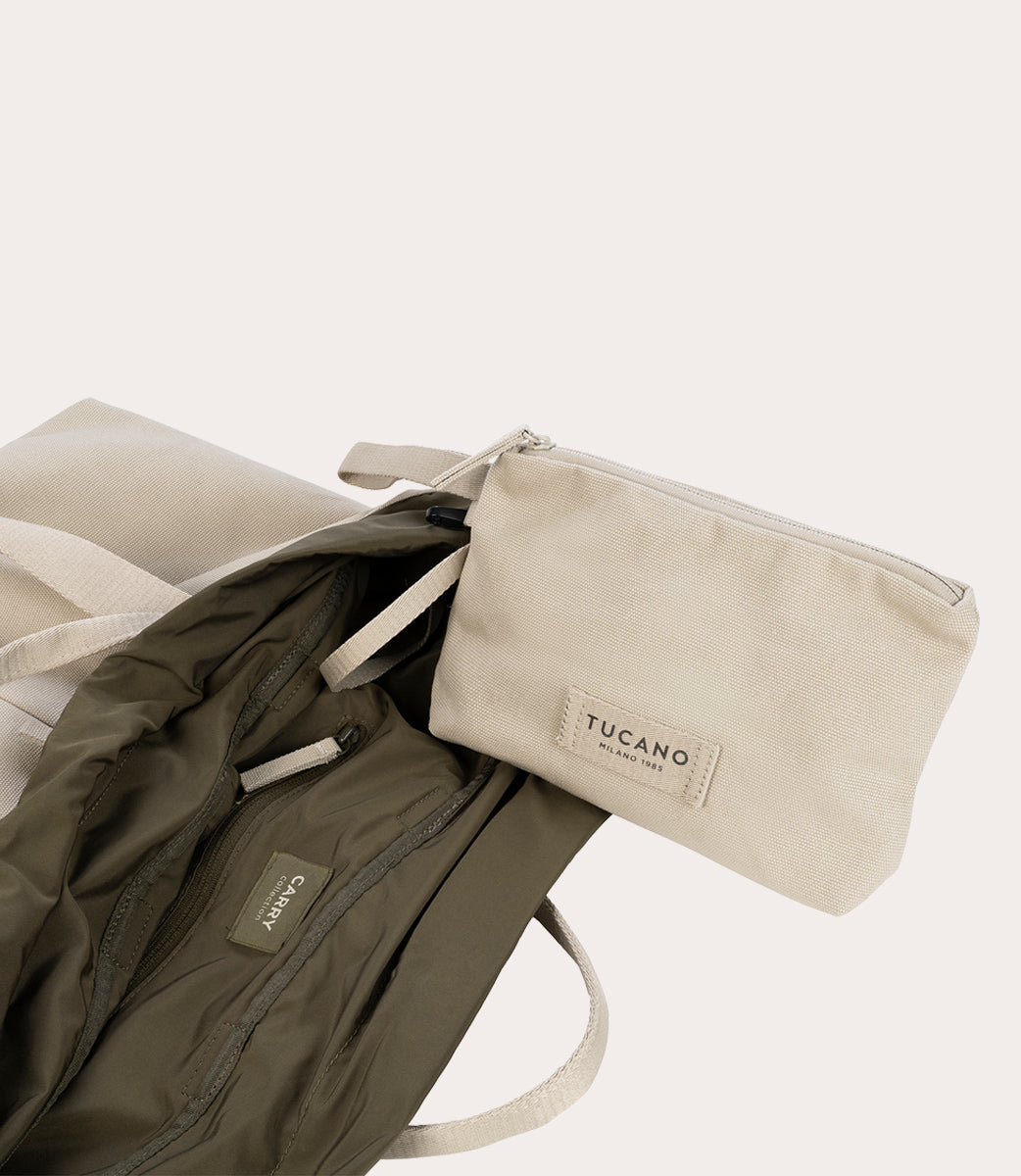 Tucano Carry Shopper Medium Tasche 21L Beige Canvas