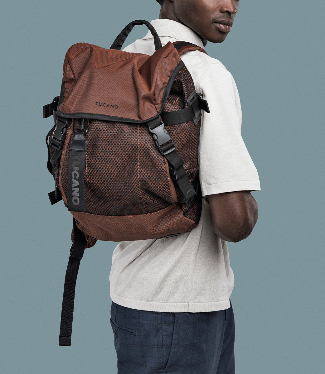 Tucano Goal Rucksack 14 Zoll Grau recycelt Laptopfach