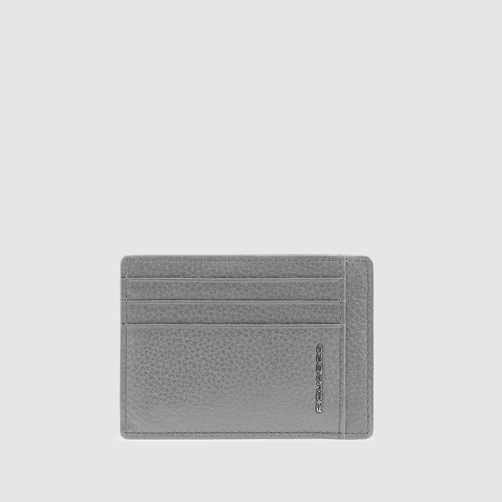 Piquadro Black Square Kartenetui Leder Blau RFID