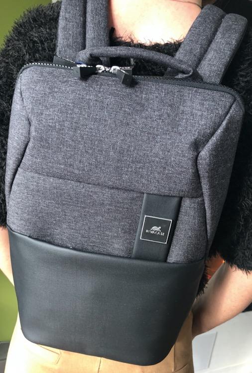 RIVACASE Lantau Laptoprucksack 13,3 Zoll Grau-Schwarz RPET