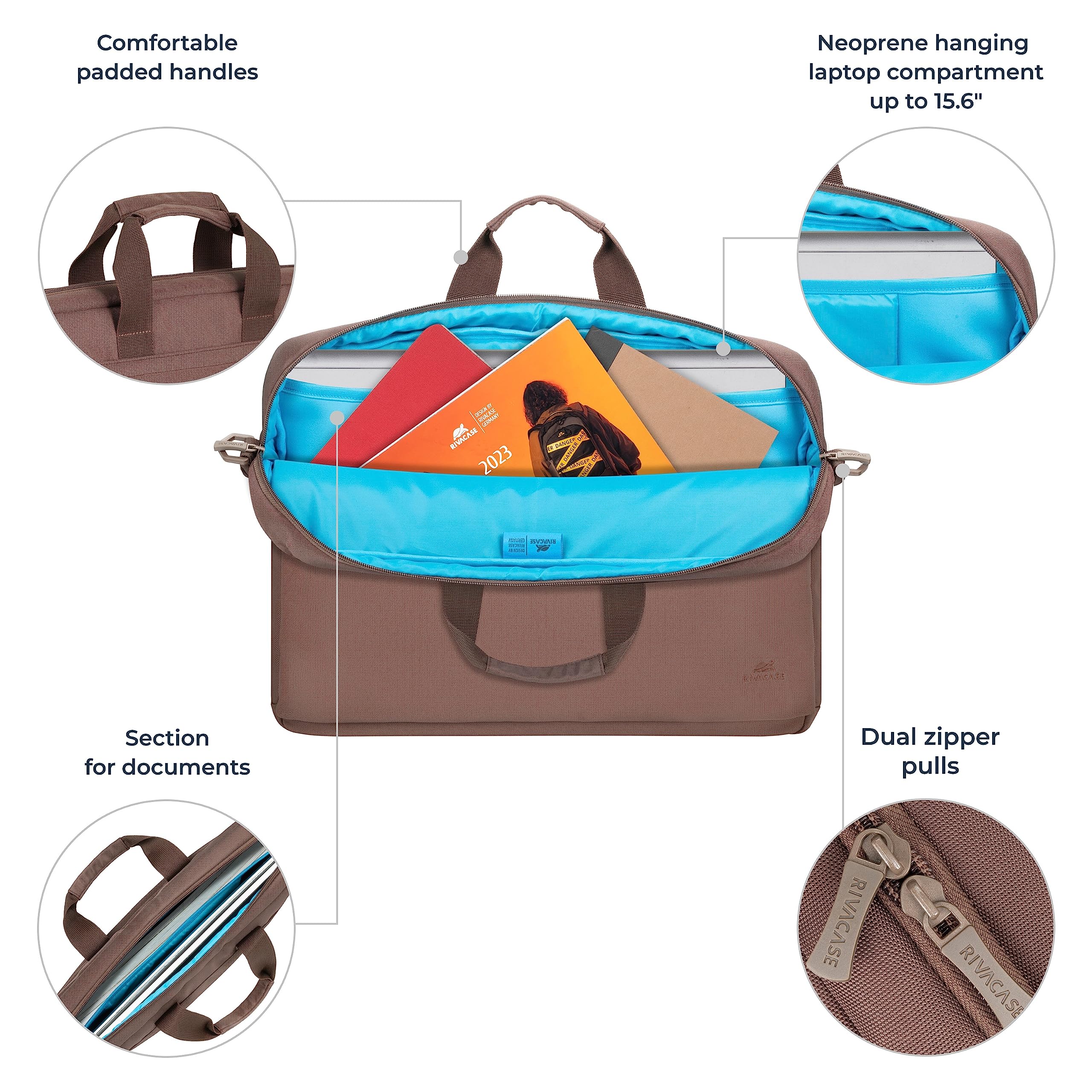 RIVACASE Eden 8235 Laptoptasche 15,6 Zoll wasserabweisend