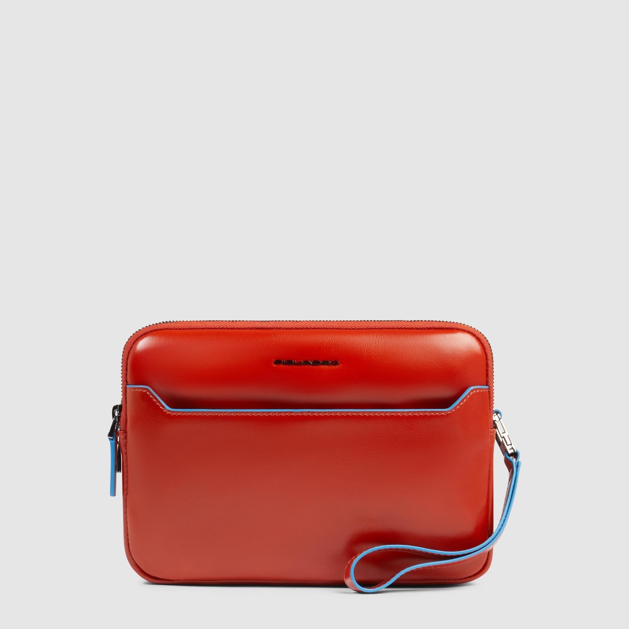 Piquadro Modus Pochette Herren Clutch schwarz iPad mini Riemen