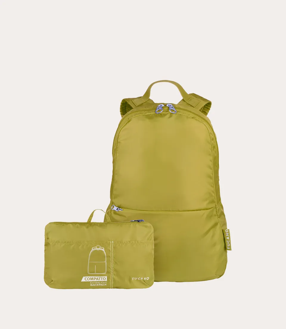 Tucano Compatto Eco Rucksack Blau faltbar Recycling