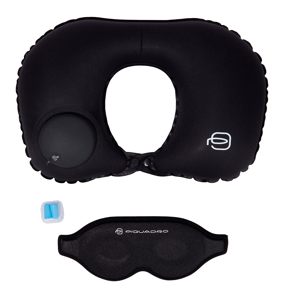 Piquadro PQ-Light Reiseset Nackenkissen schwarz