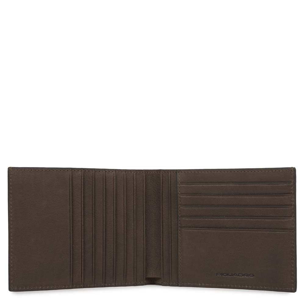 Piquadro Blue Square Geldbörse Herren Leder Braun