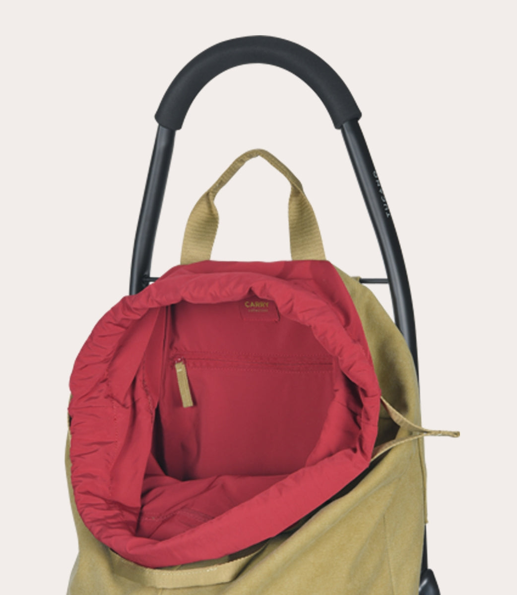 Tucano Carry Einkaufstrolley 2-Rad Beige Canvas