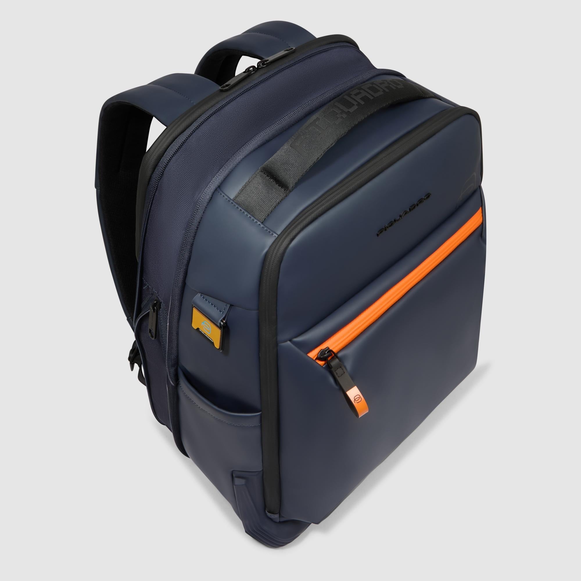 Piquadro Corner 2.0 Reiserucksack Laptop wasserfest Blau