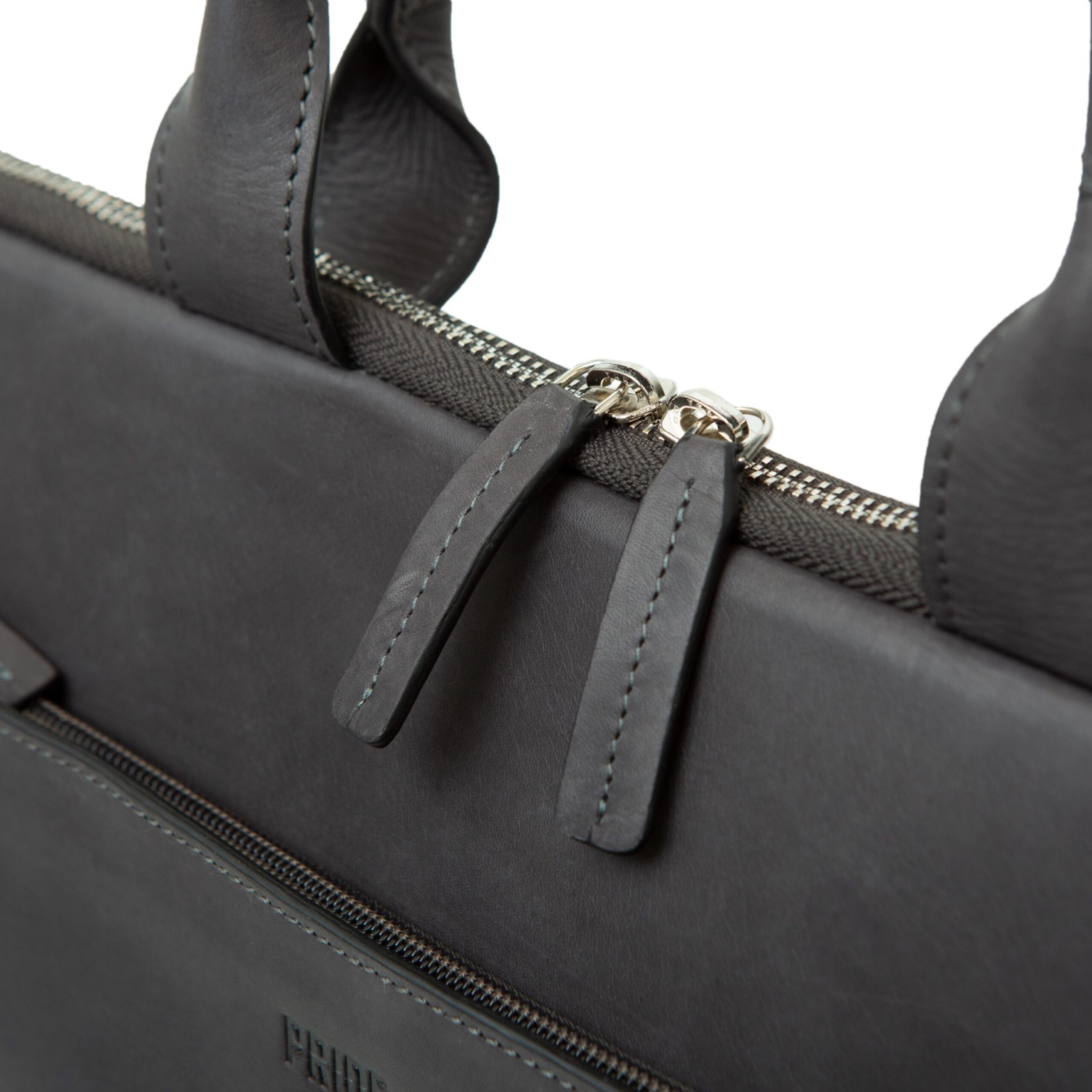 Lightpak Rate Tablet-Laptoptasche Leder grau 15 Zoll
