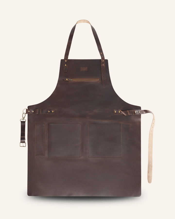 Buckle & Seam Asado Lederschürze Grillschürze mit Gravur