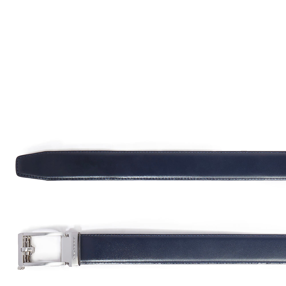Piquadro Blue Square Gürtel Herren Leder Schwarz o. Löcher