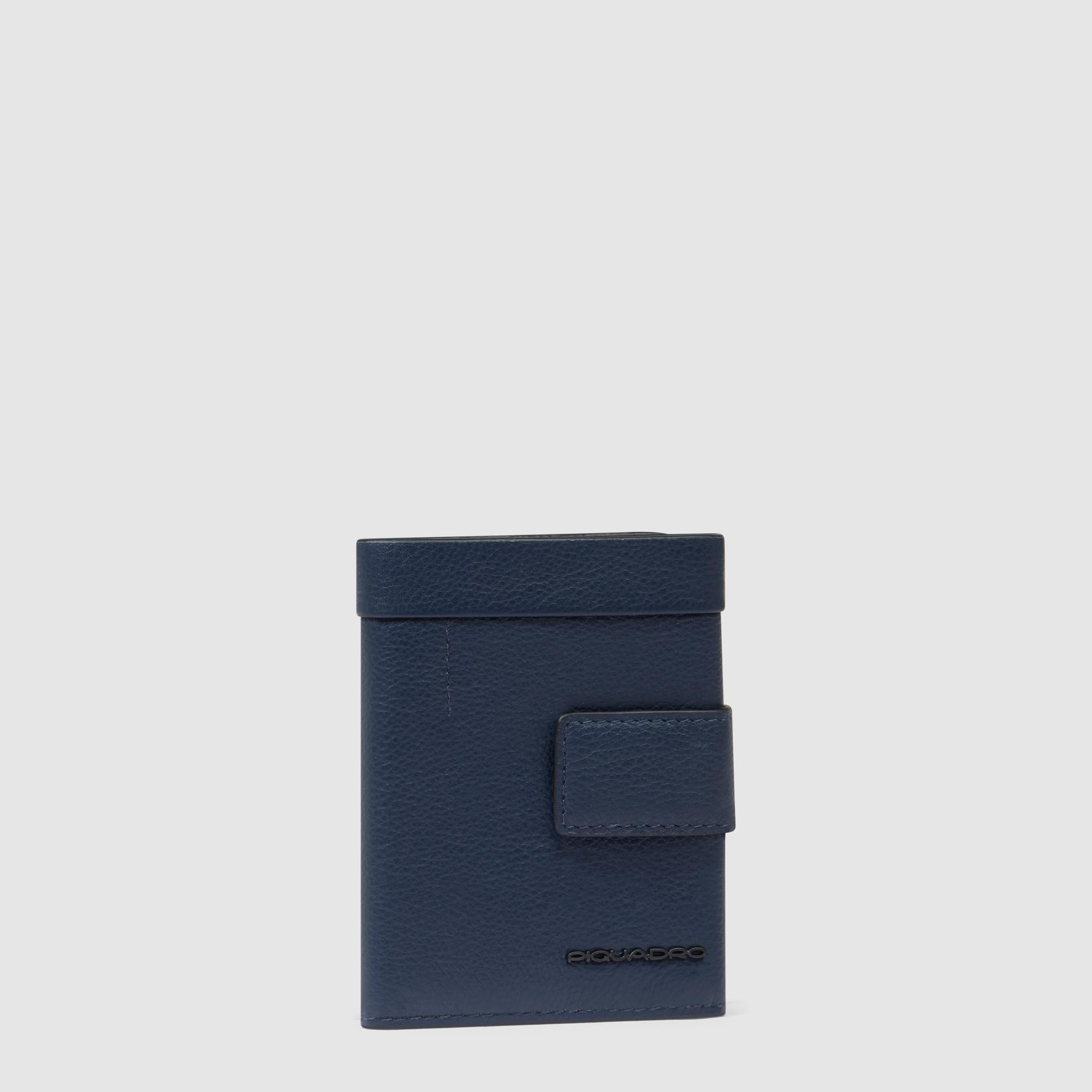 Piquadro Blue Square Herren Geldbörse Kompakt Blau RFID