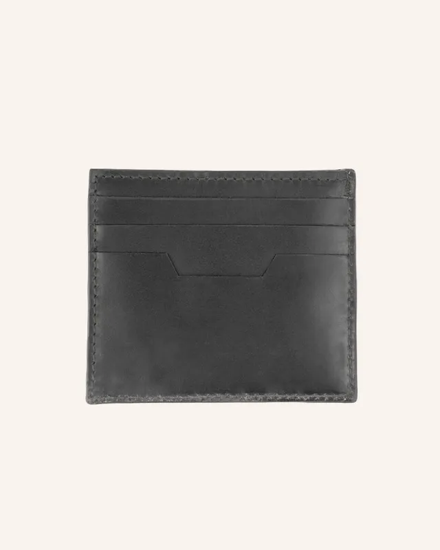 Buckle & Seam Sterling Card Holder Leder Braun 6 Karten