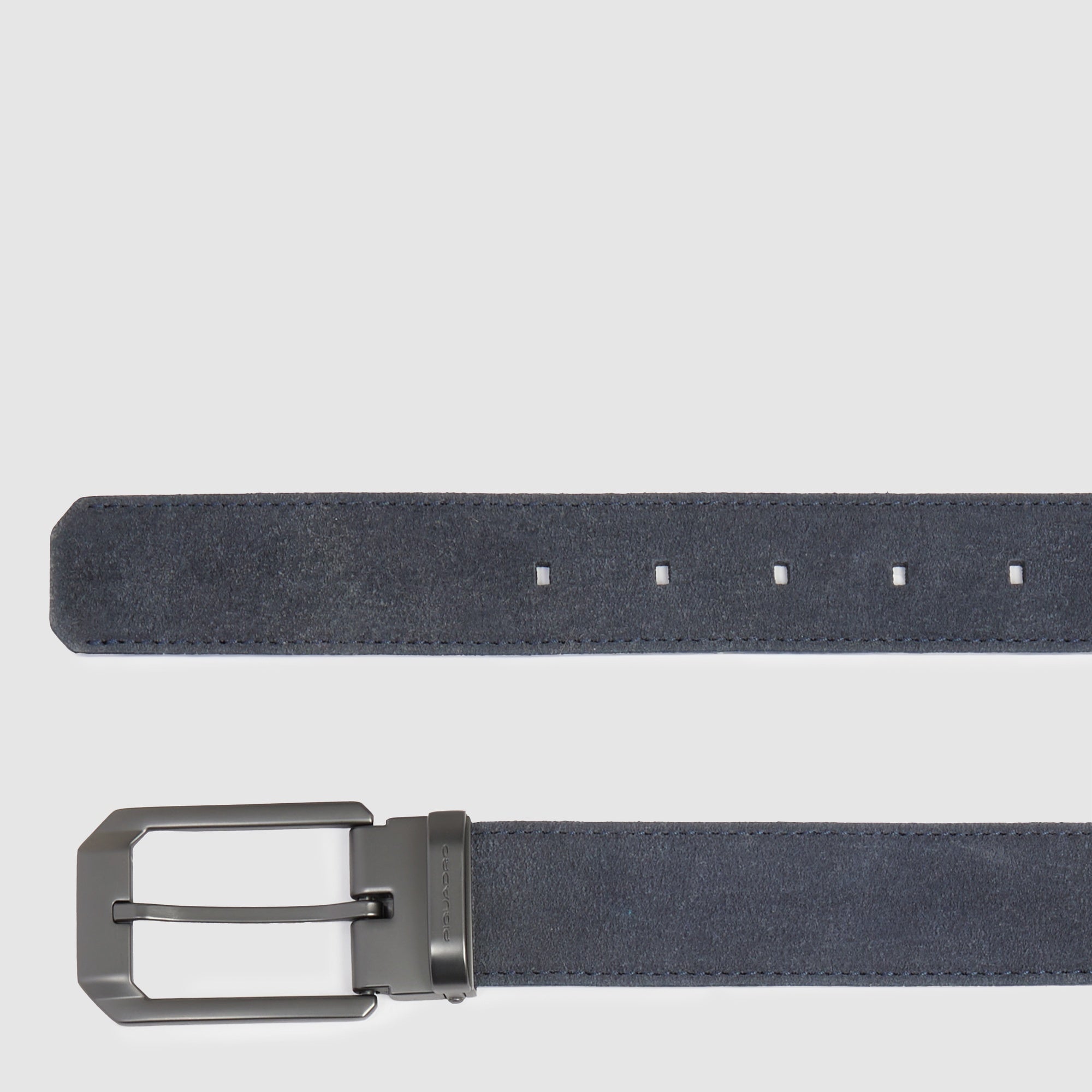 Piquadro Blue Square Herrengürtel Wildleder Blau