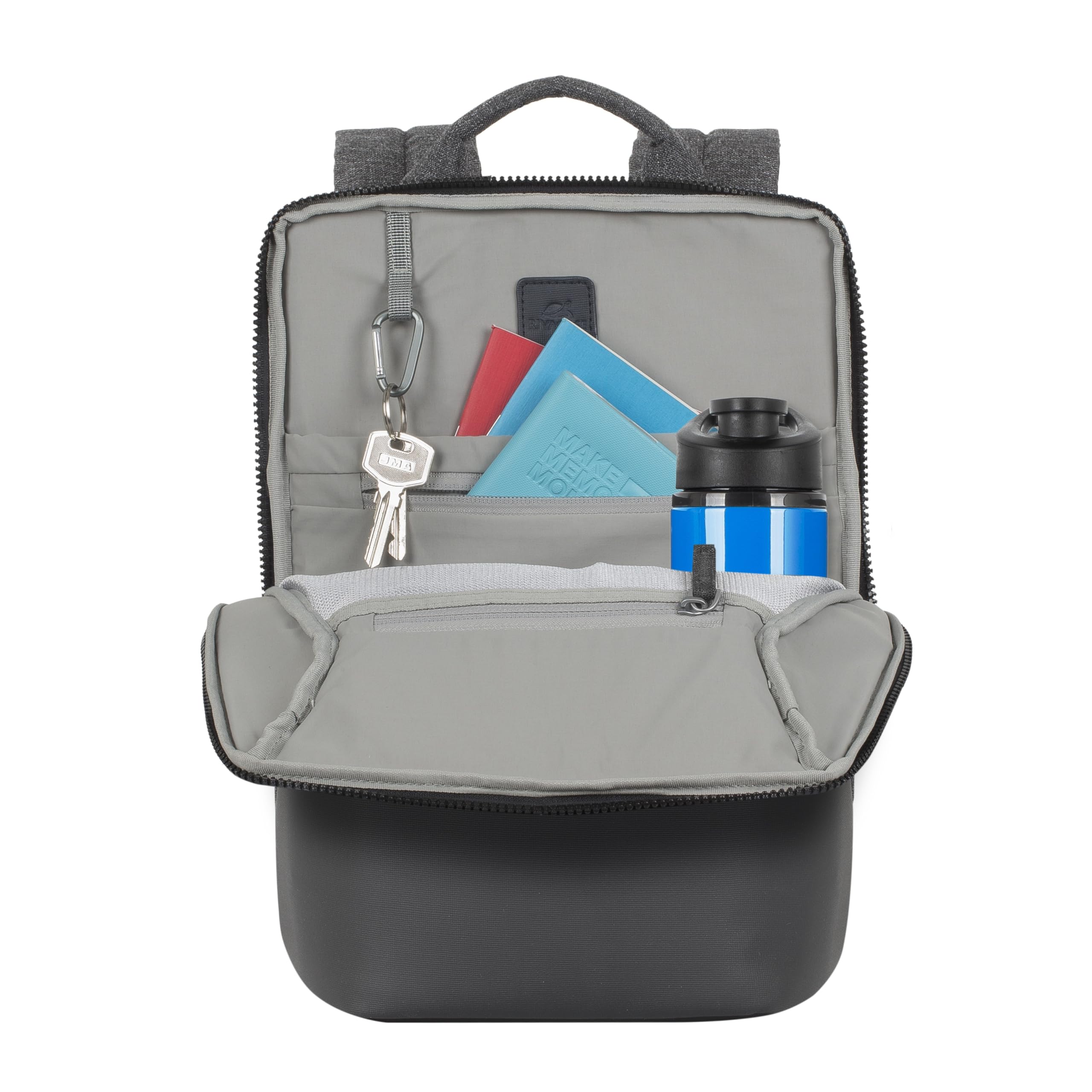 RIVACASE Lantau Laptoprucksack 13,3 Zoll Grau-Schwarz RPET