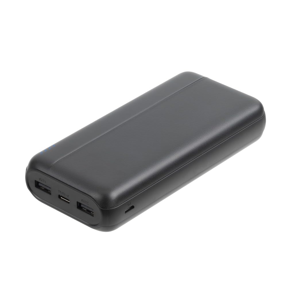 RIVACASE RIVAPOWER Powerbank 20000 mAh USB-C LED schwarz