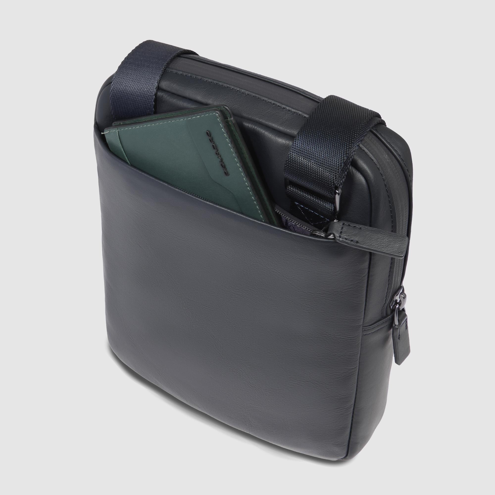 Piquadro Urban Borsello Herren iPad schwarz Leder