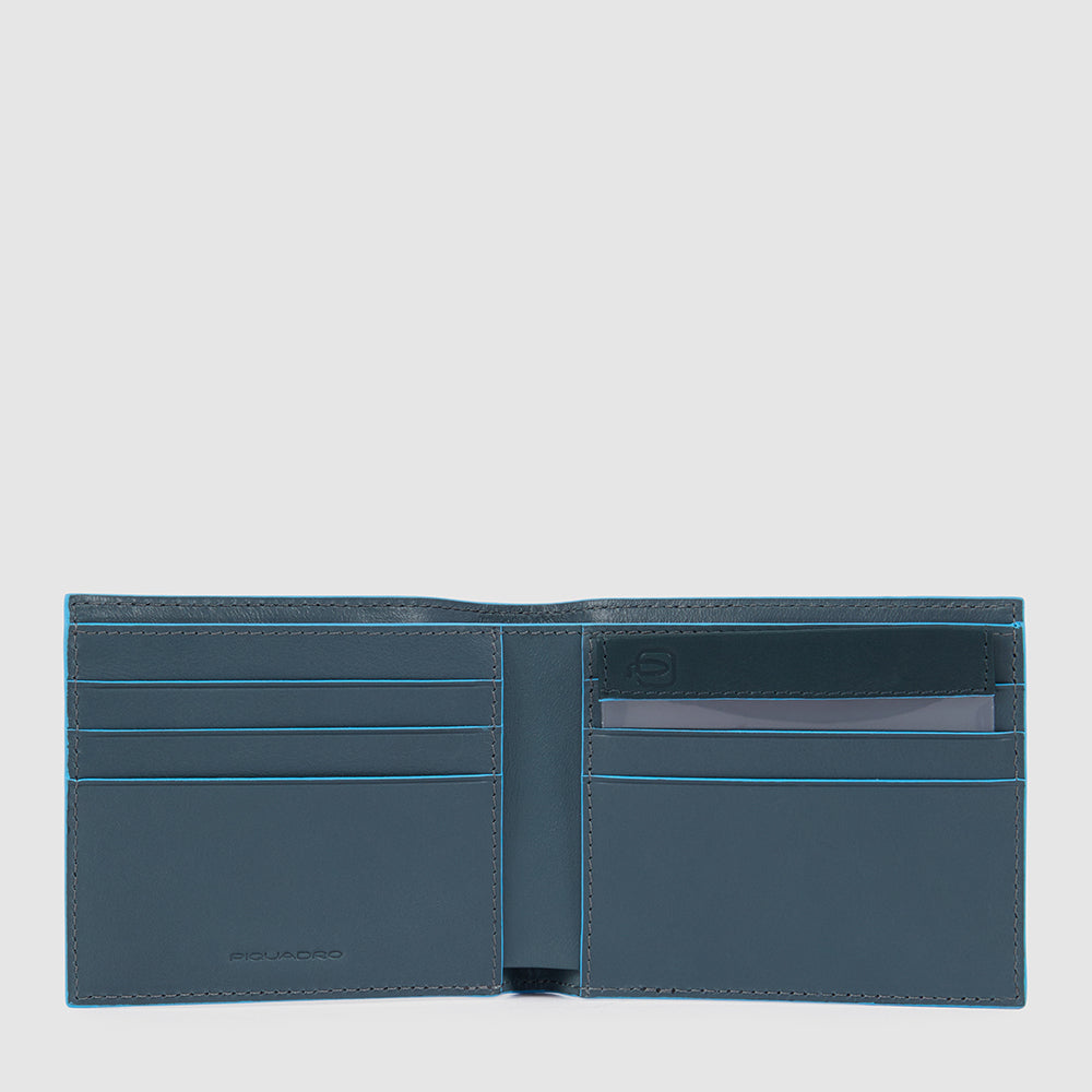 Piquadro Blue Square Herren Geldbörse Leder Schwarz RFID