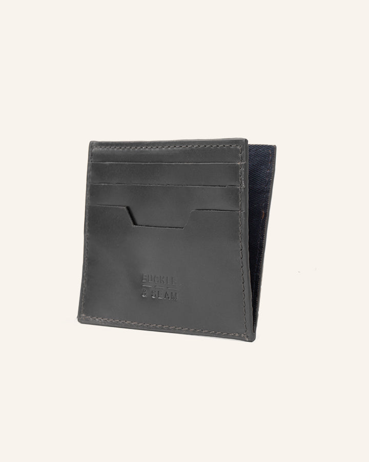 Buckle & Seam Sterling Card Holder Leder Braun 6 Karten
