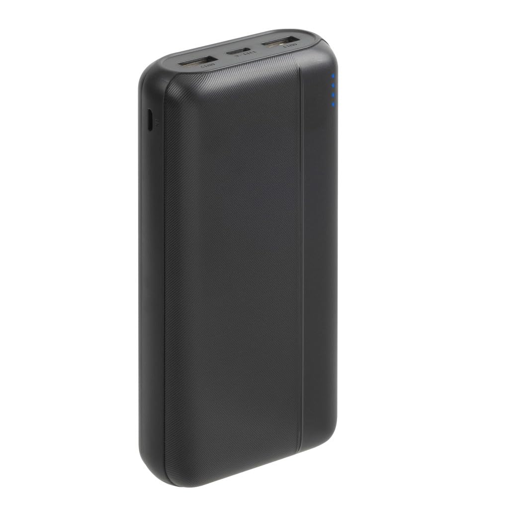 RIVACASE RIVAPOWER Powerbank 20000 mAh USB-C LED schwarz