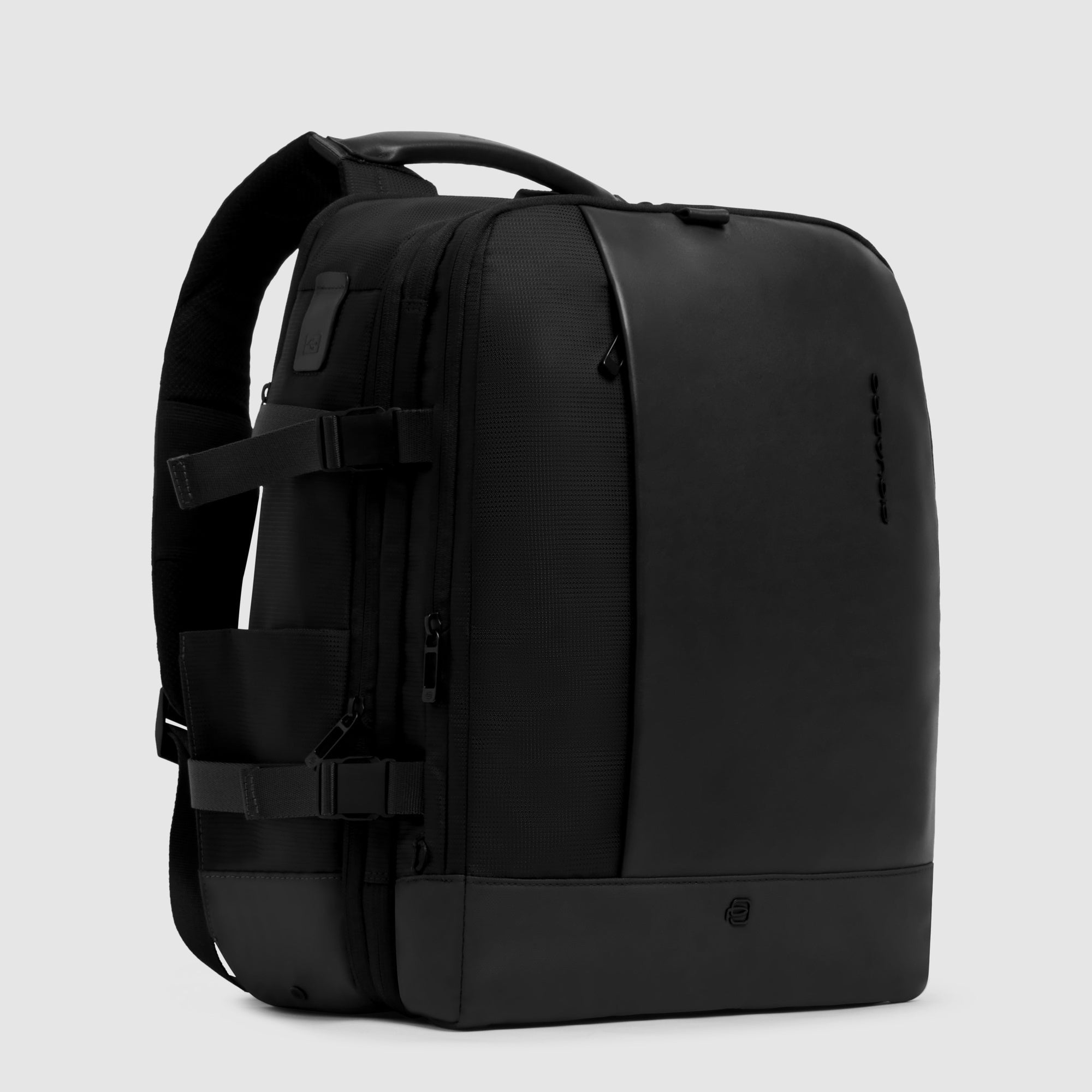 Piquadro Black Square Rucksack 15,6 Zoll Grün Stoff