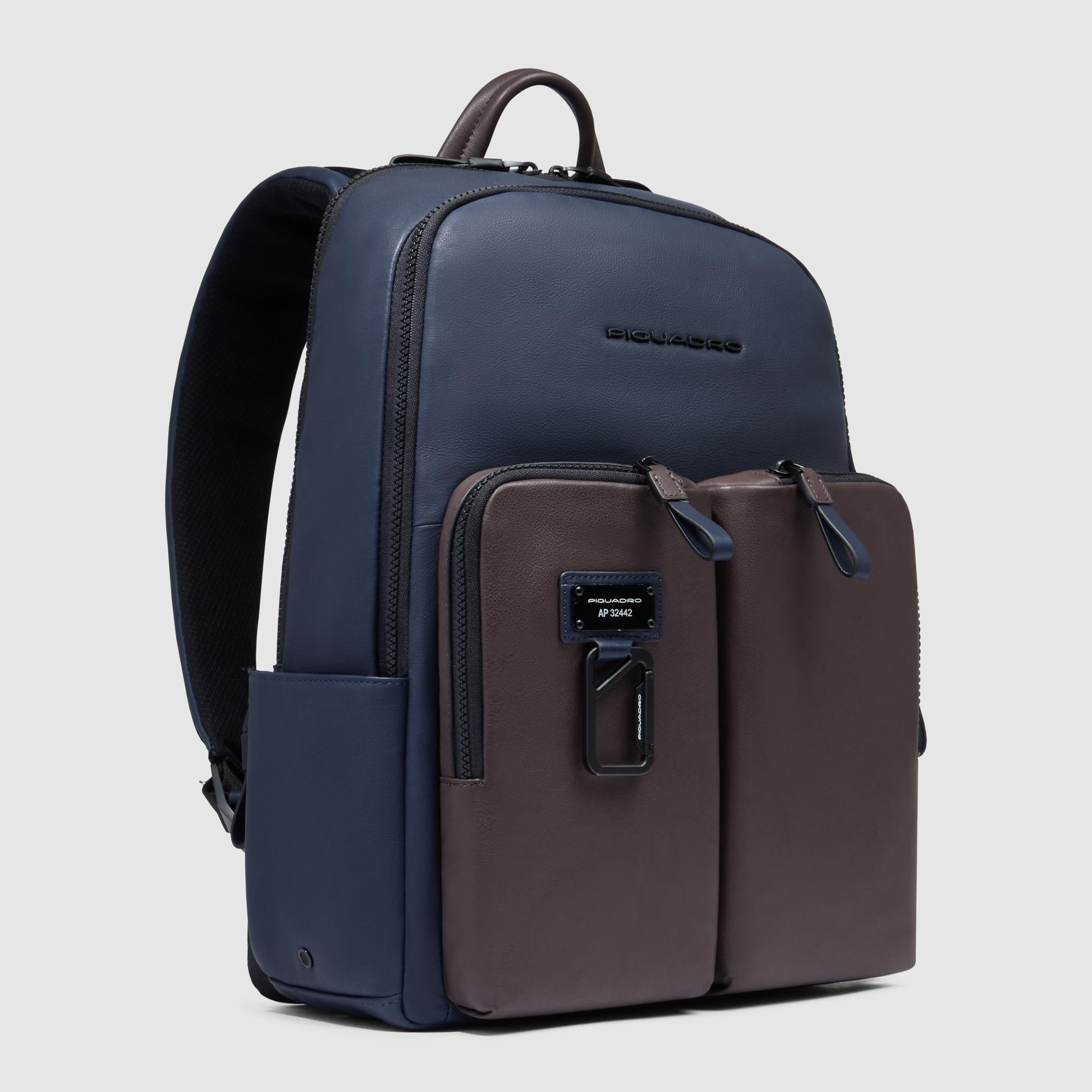 Piquadro Black Square Rucksack 14 Zoll schwarz Laptop