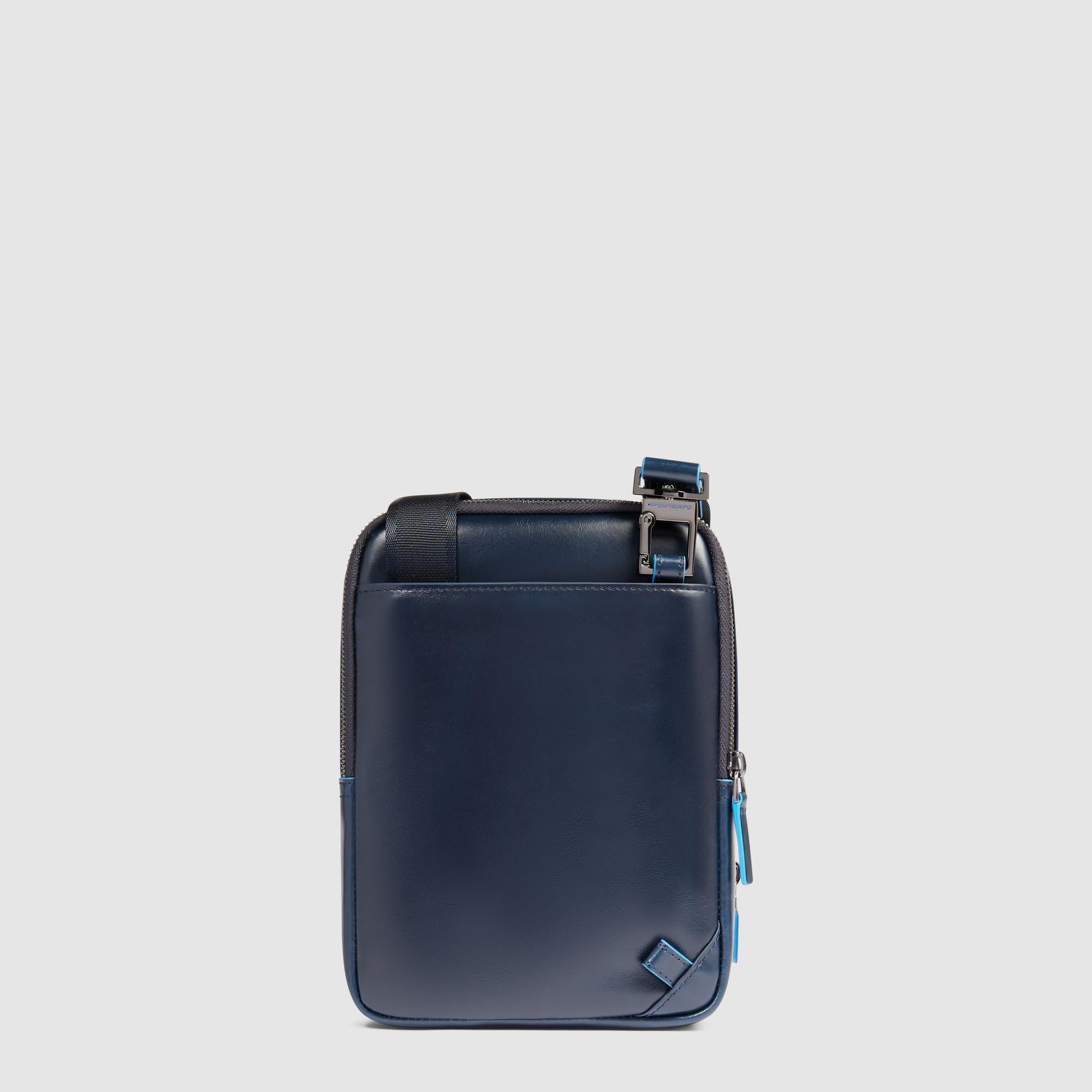 Piquadro Urban Borsello iPad Mini Umhängetasche Blau Leder