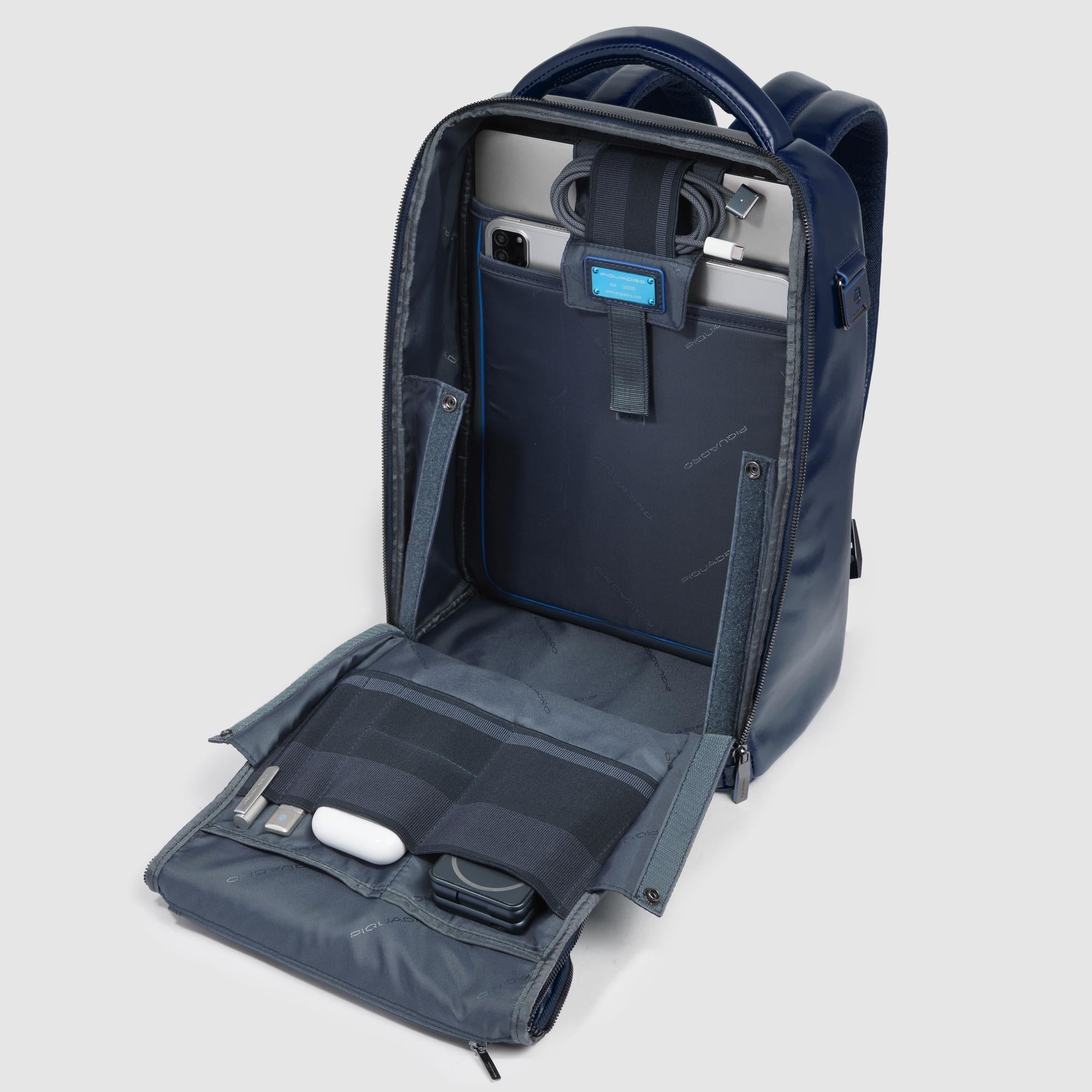Piquadro Rover Laptop-Rucksack 14 Zoll Braun