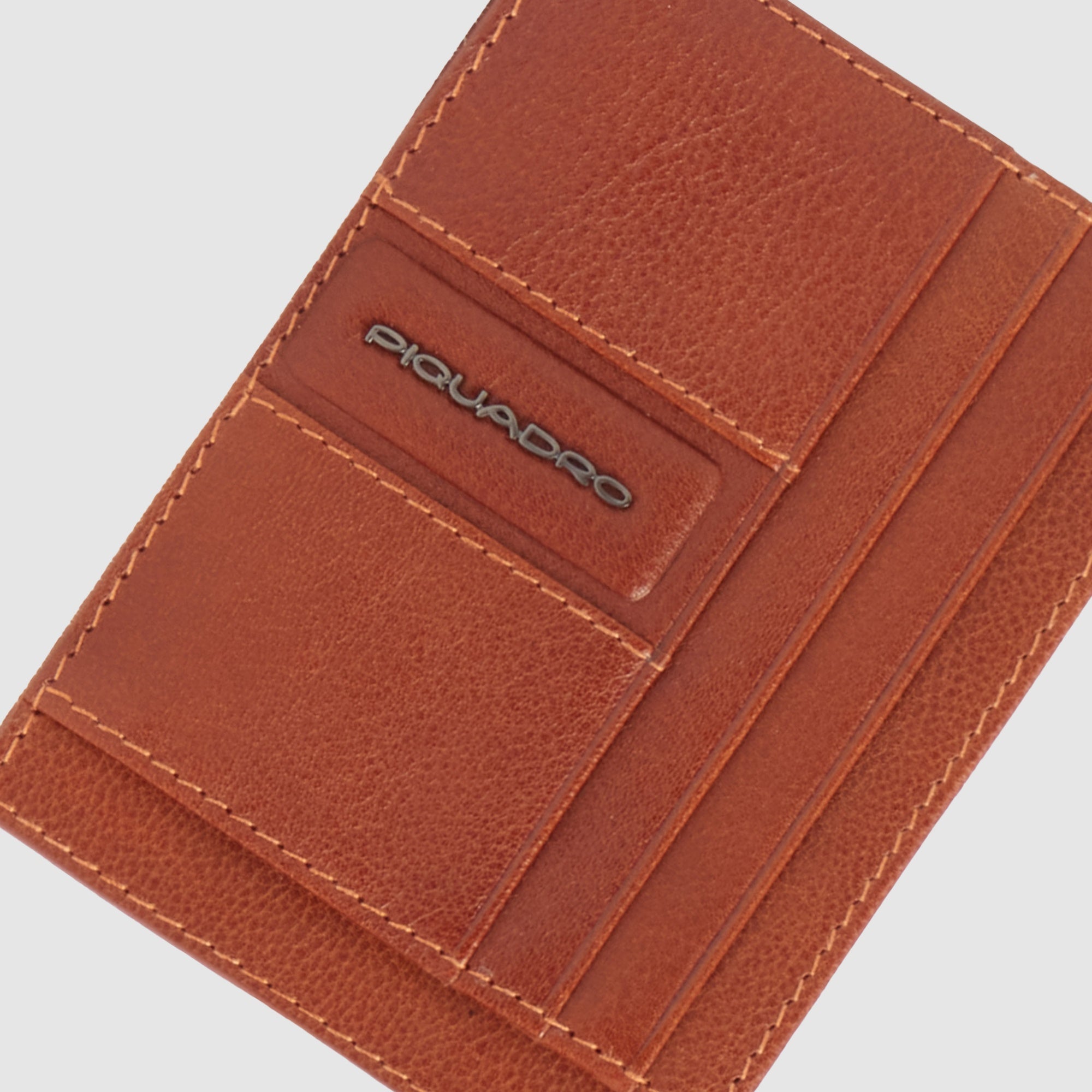 Piquadro Blue Square Kartenetui Herren Schwarz Leder