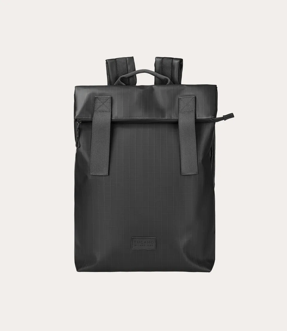 Tucano Fold Sign 15,6 Zoll Laptop-Rucksack Schwarz Ripstop