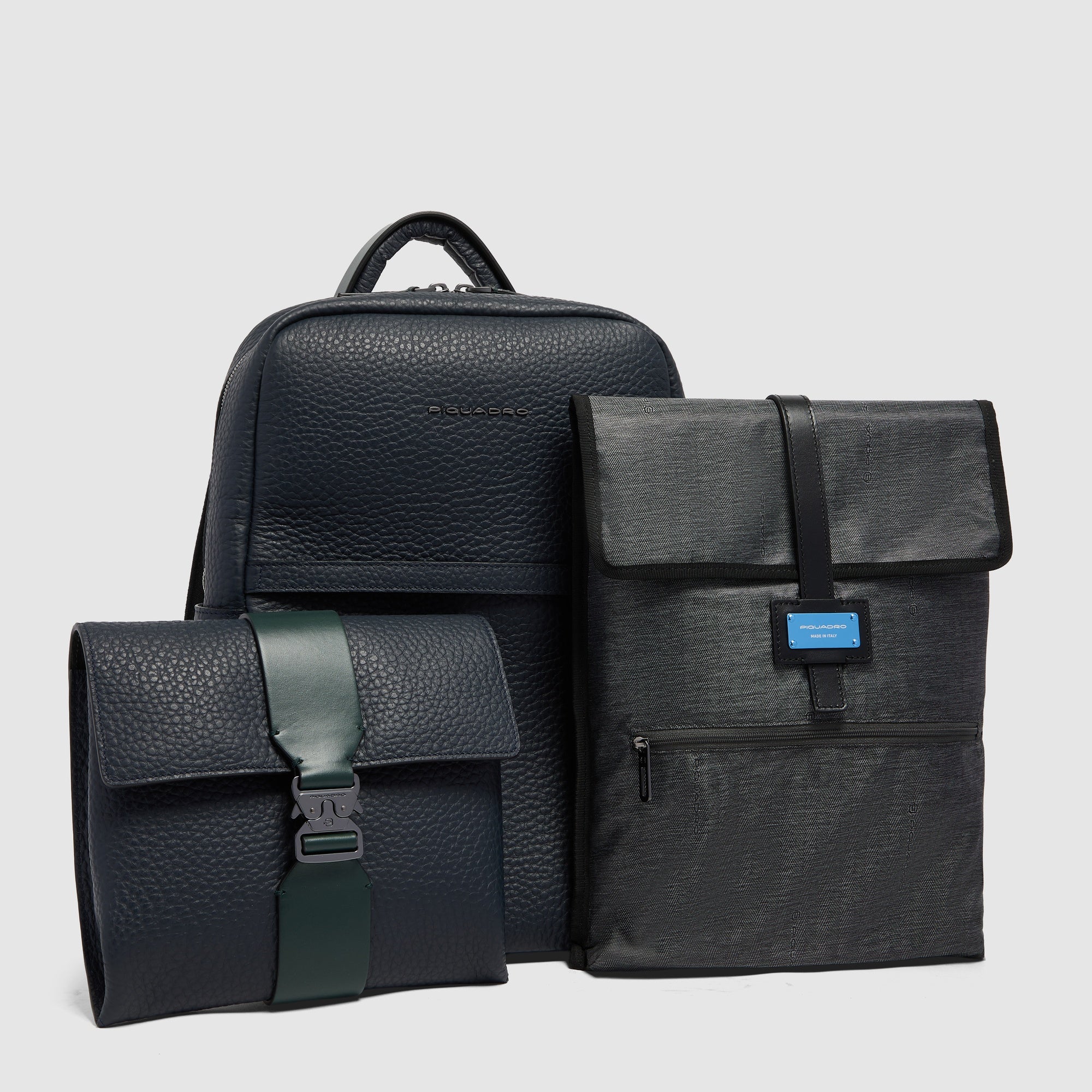 Piquadro Urban Rucksack 14 Zoll Laptop 2 Fächer Blau