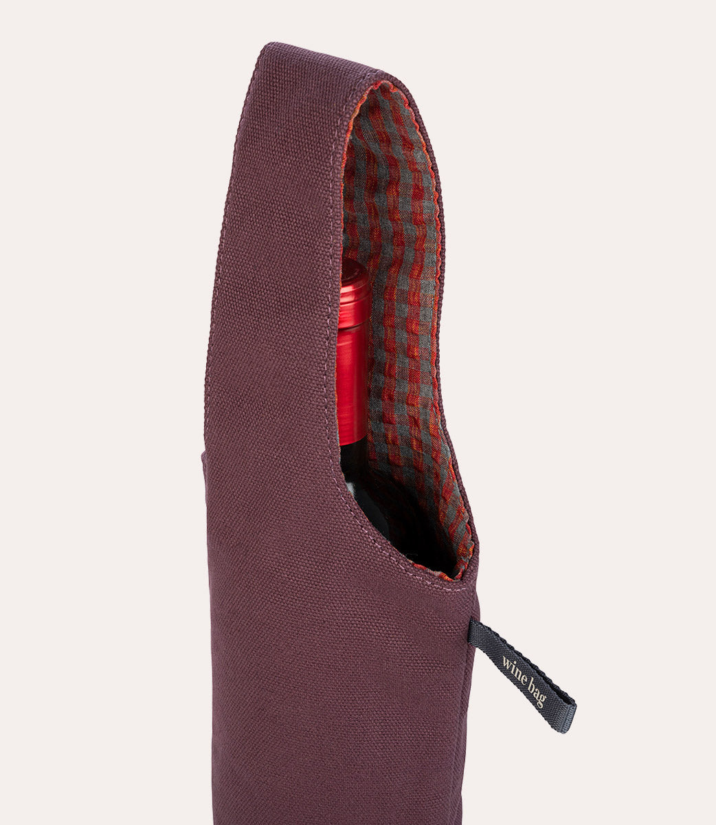 Tucano Kitchen Wine Bag Violett Flaschentasche Canvas