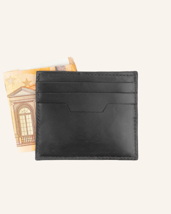 Buckle & Seam Sterling Card Holder Leder Braun 6 Karten
