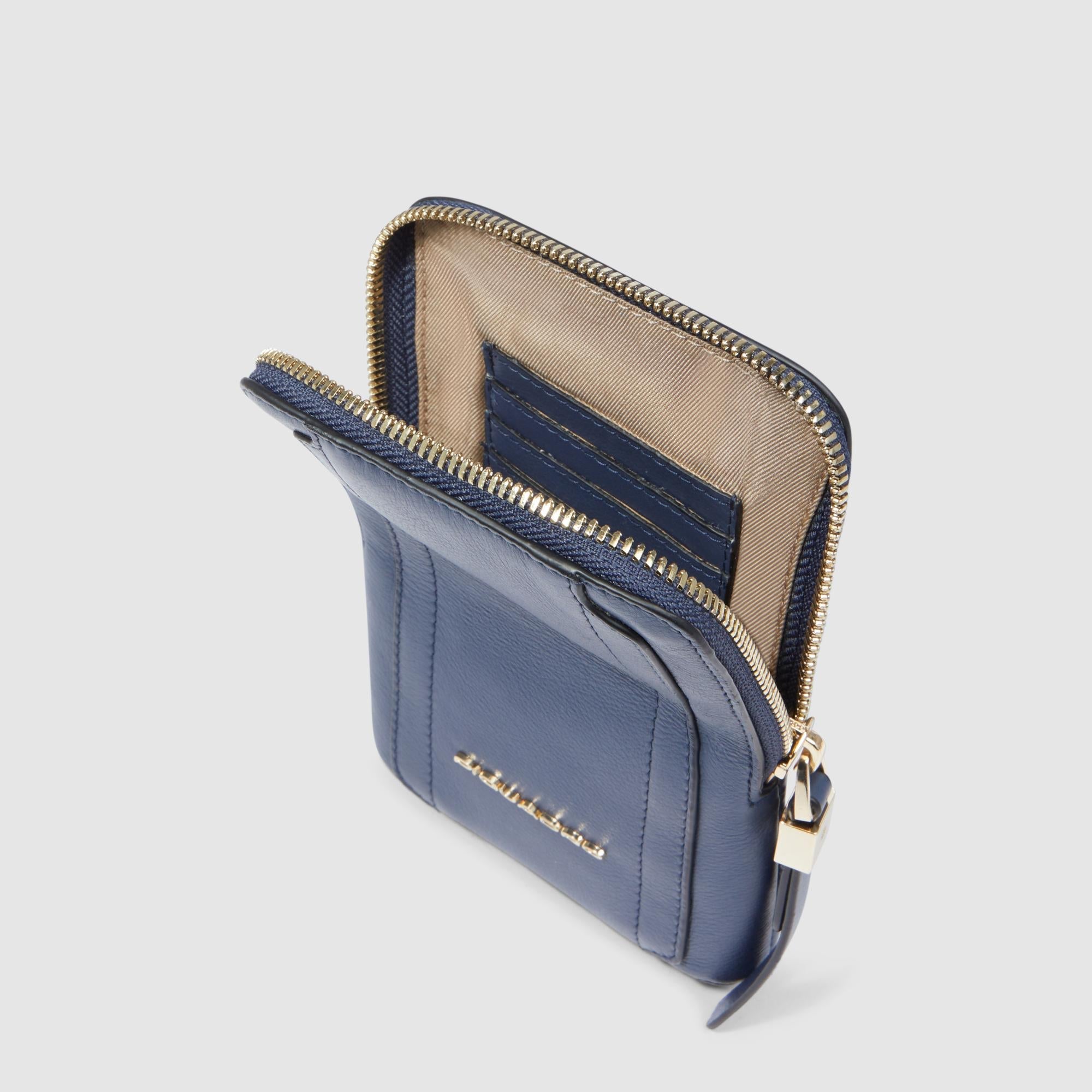 Piquadro Connequ Handytasche Leder RFID N Umhänge