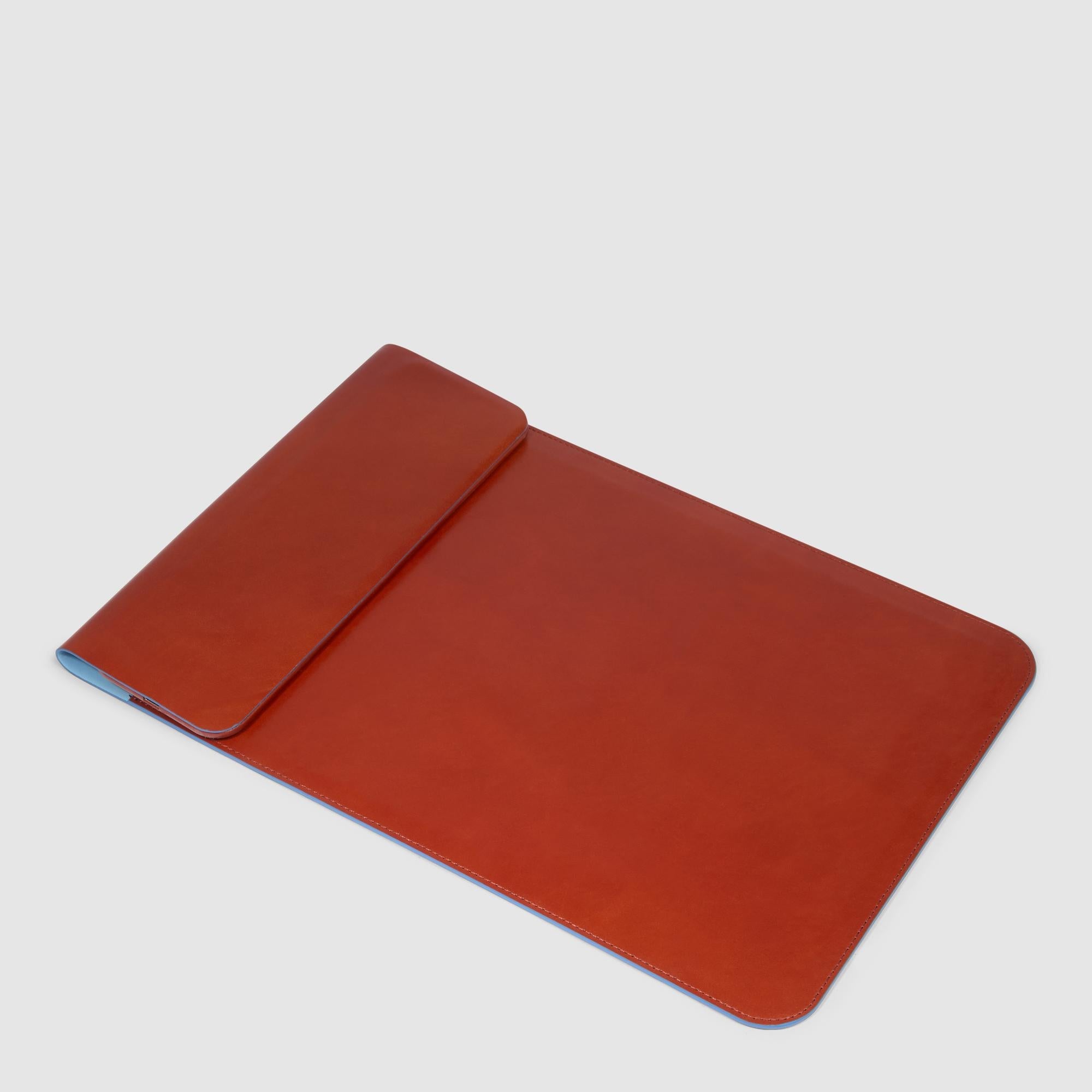 Piquadro BagMotic Laptop Hülle Leder Blau Wireless 15W