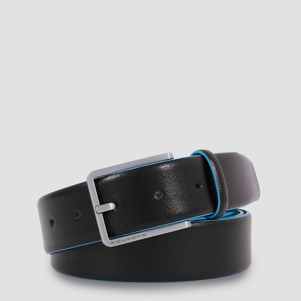 Piquadro Blue Square Gürtel Herren schwarz Leder