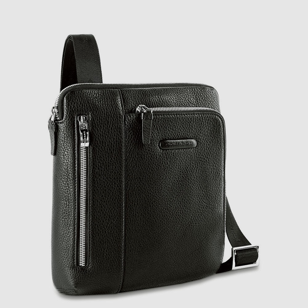 Piquadro Urban iPad Umhängetasche Herren Leder Schwarz