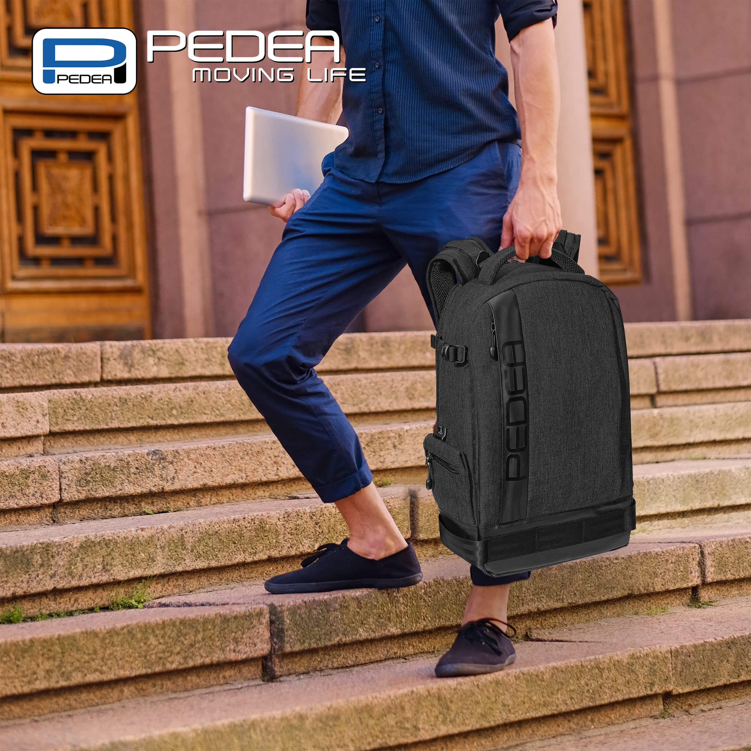 Pedea Fashion Kamerarucksack schwarz Regenschutz