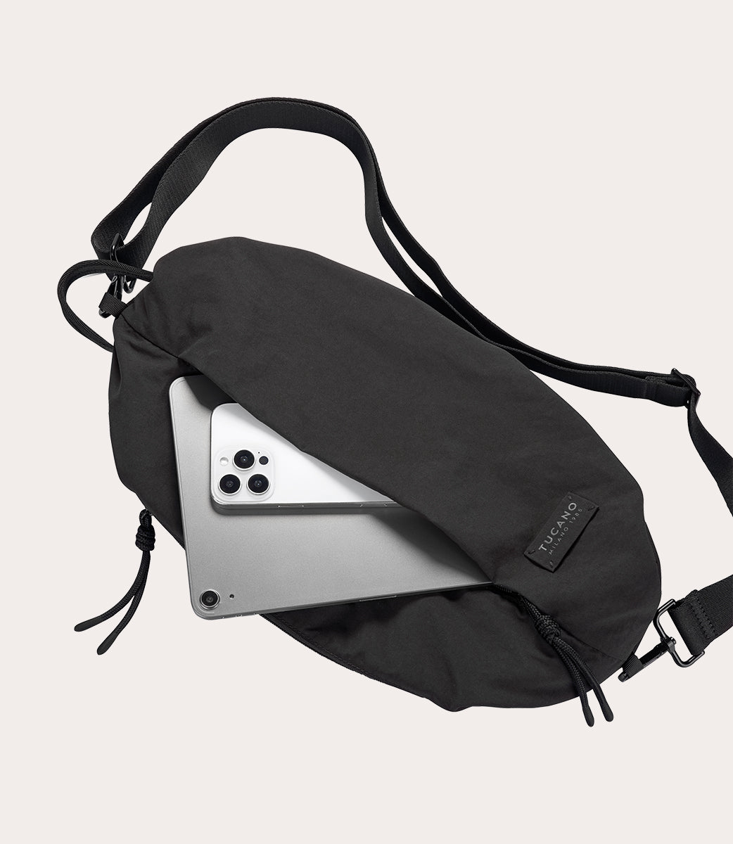 Tucano Agile Crossbody Large Umhängetasche Schwarz