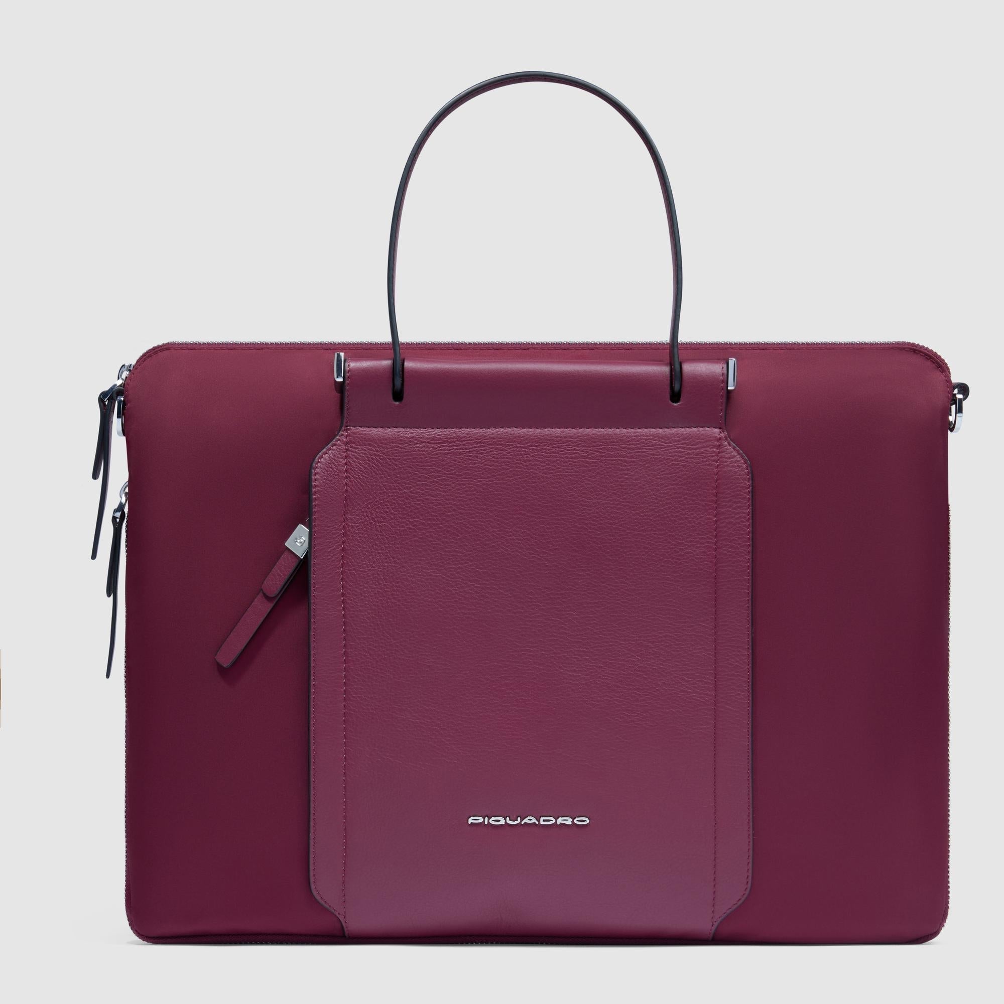 Piquadro Materia Laptoptasche Damen 15,6 Zoll Schwarz