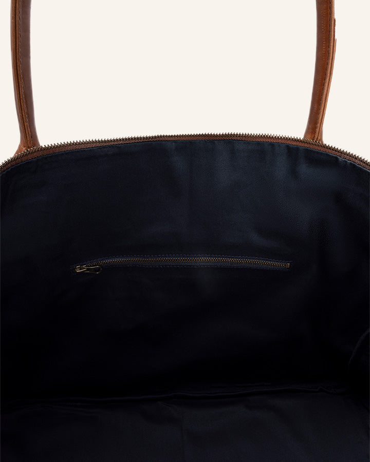 Buckle & Seam Linwood Weekender Leder Braun 37 L Handgepäck