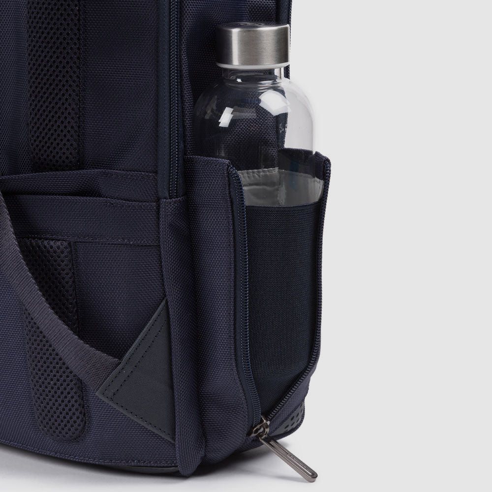 Piquadro Corner 2.0 Rucksack Laptop 15,6 Zoll recycelt grau