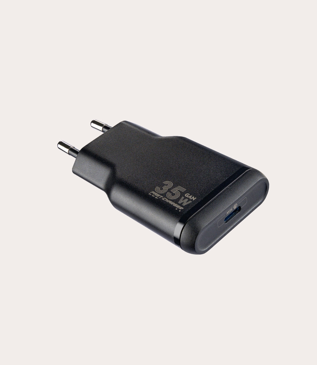 Tucano One Power Kit Ladegerät 35W + USB-C Kabel 2m Blau