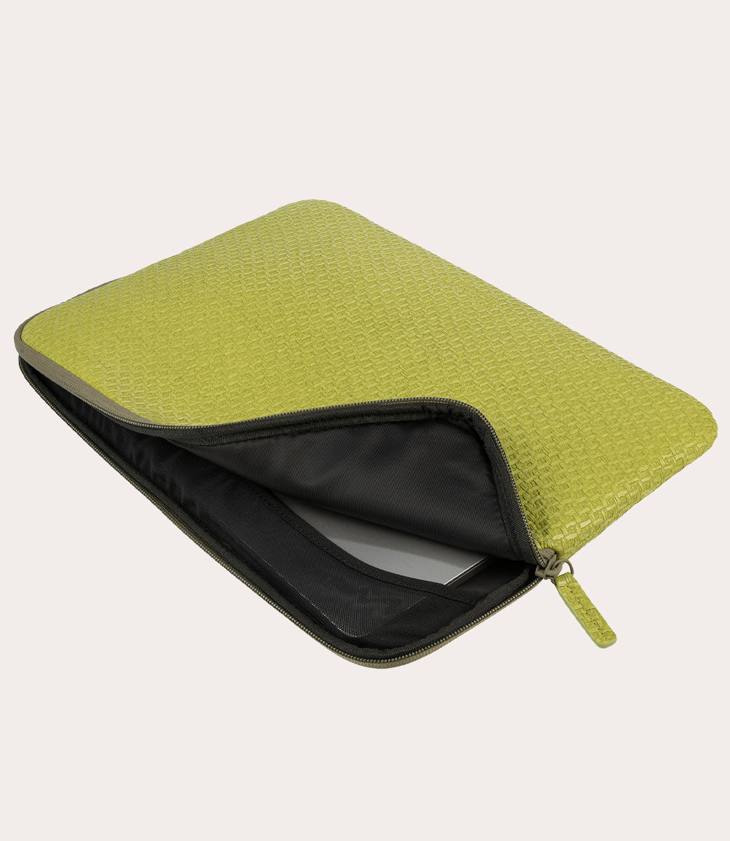 Tucano Treccia Laptop Hülle Schwarz 15,6 Zoll PU geflochten