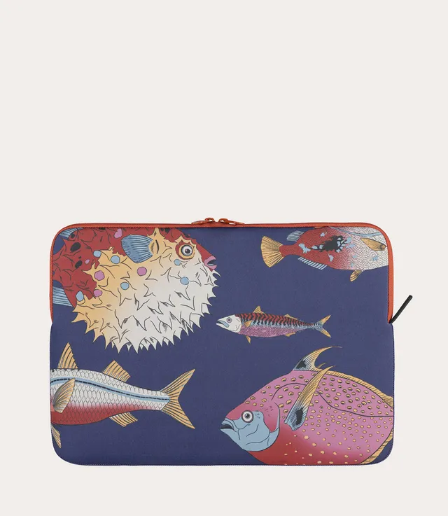 Tucano Schizzo Fauna Pesci Laptop Hülle 13 Zoll Blau